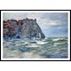 Port d`Aval Rough Sea 1883, A New Print Of a Painting By Adolphe Monet